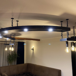 Dizajnová nástenná lampa - moderné kované svietidlo  (SI2002)