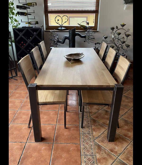 Moderná jedálenská súprava - kvalitný stôl a stoličky (NBK-53)