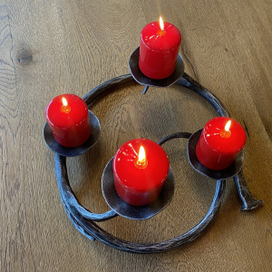 Advent forged candle holder  (SV/26)