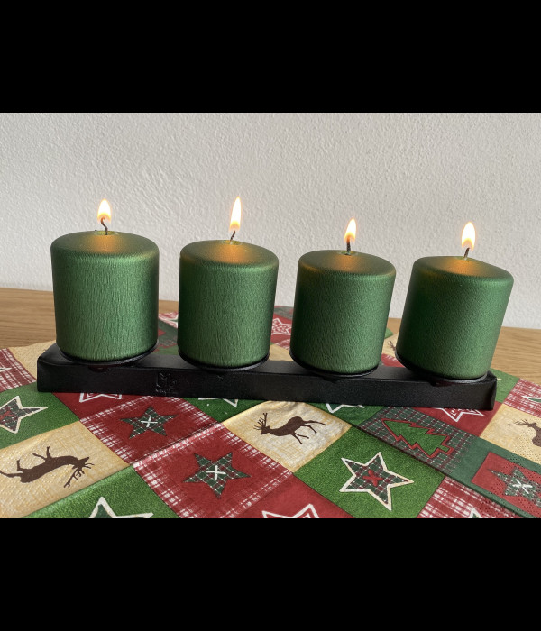 Adventný kovaný svietnik - vianočná dekorácia (SV/28)
