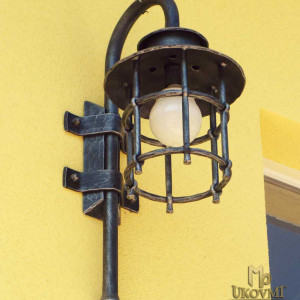 Kované nástenné svietidlo KLASIK Veľký - exteriérová lampa (SE0401)