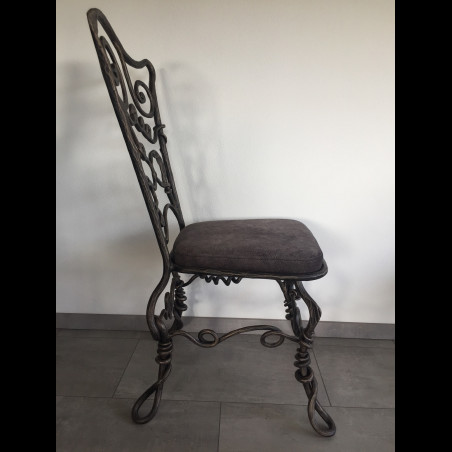 A wrought iron chair Root - luxury furniture