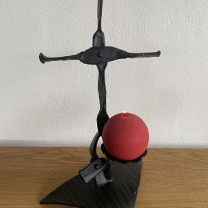 A candle holder - The Cross