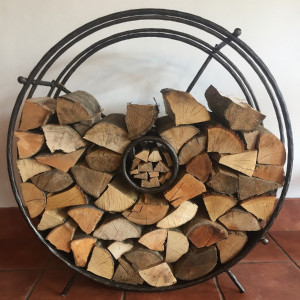 Etagère design pour bois de cheminée (N04)