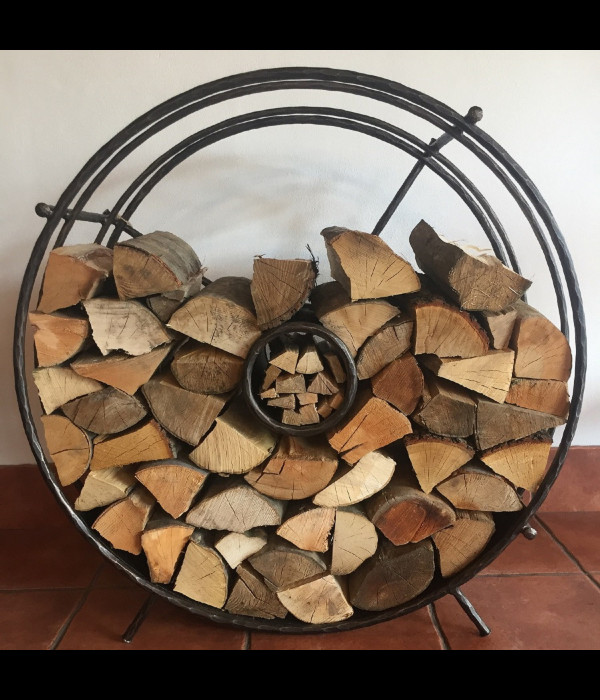 Etagère design pour bois de cheminée. (N04)