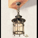 A wrought iron hanging light Classic/T