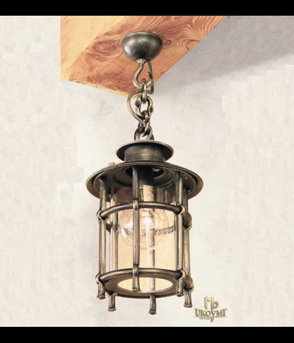 A wrought iron hanging light Classic/T