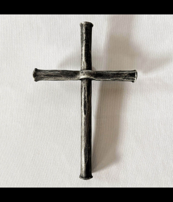 A wrought iron cross