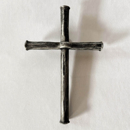 A wrought iron cross