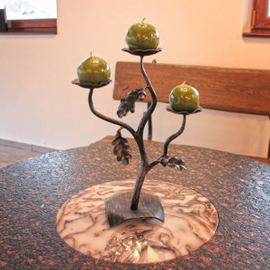Forged candle holder - Oak Branch (SV/15)