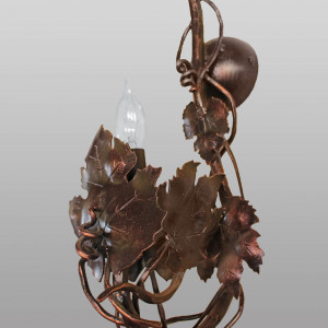 Nástenná kovaná lampa - Vinič - interiérové svietidlo