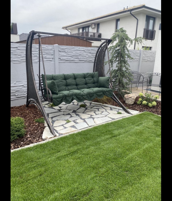 Banquette de jardin en fer forgé