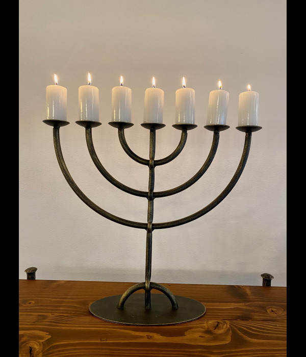 A seven-armed candelabra - The Menorah