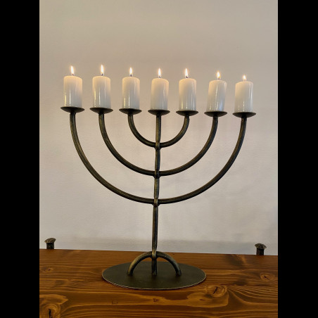 A seven-armed candelabra - The Menorah