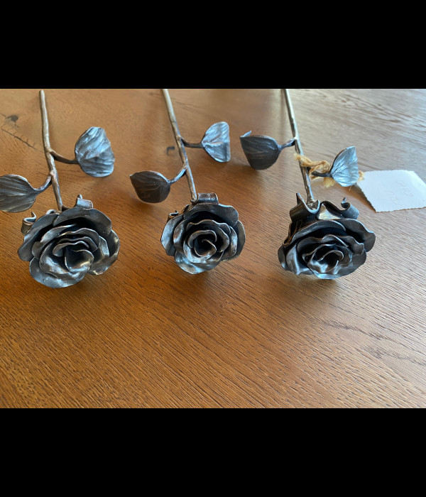 A wrought iron rose