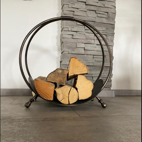 A firewood rack