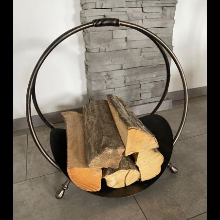 A firewood rack