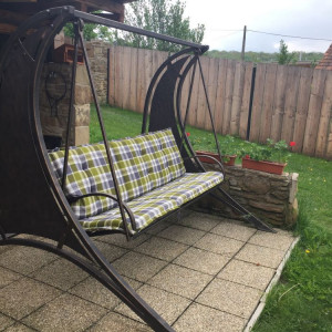 Banquette de jardin en fer forgé