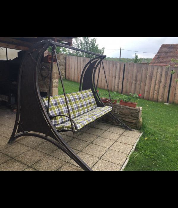 Banquette de jardin en fer forgé