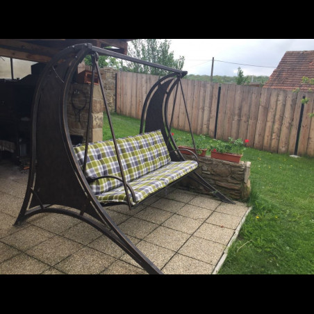 Banquette de jardin en fer forgé