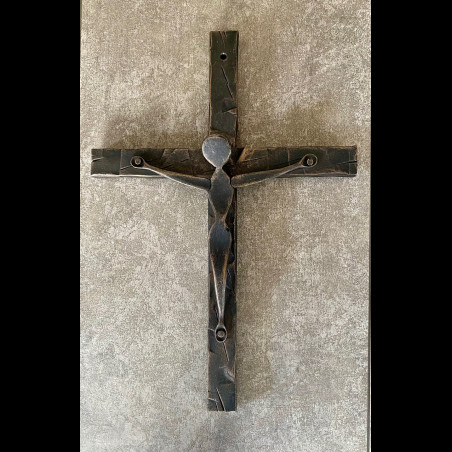 A wrought iron cross