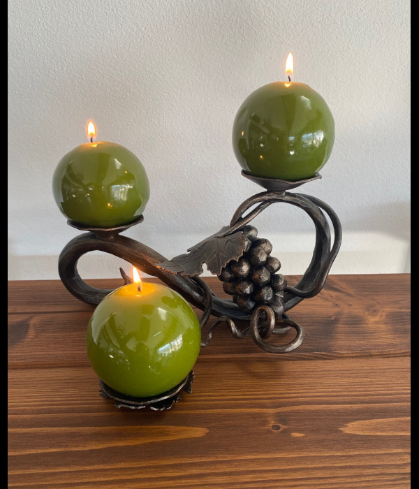 Forged candle holder - Grapevine