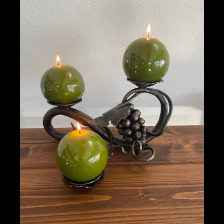 Forged candle holder - Grapevine