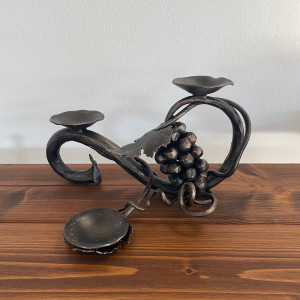 Forged candle holder - Grapevine