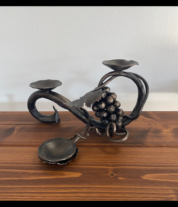 Forged candle holder - Grapevine