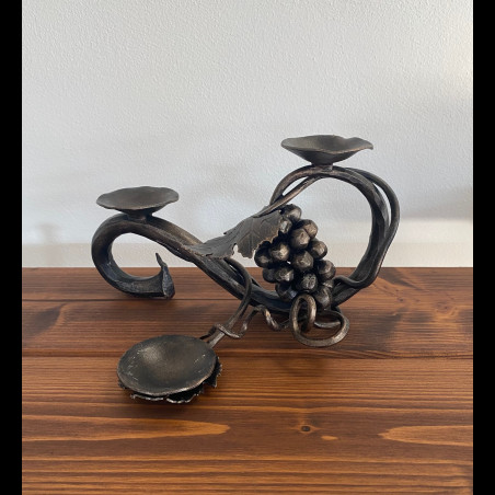 Forged candle holder - Grapevine