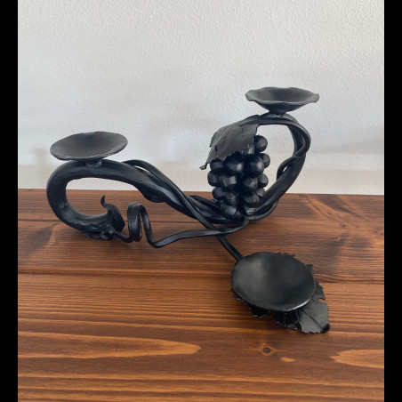 Forged candle holder - Grapevine