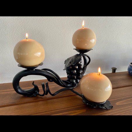 Forged candle holder - Grapevine