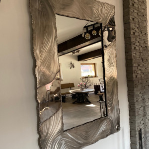 A stainless steel mirror - luxury mirrors