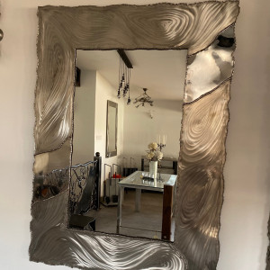 A stainless steel mirror - luxury mirrors