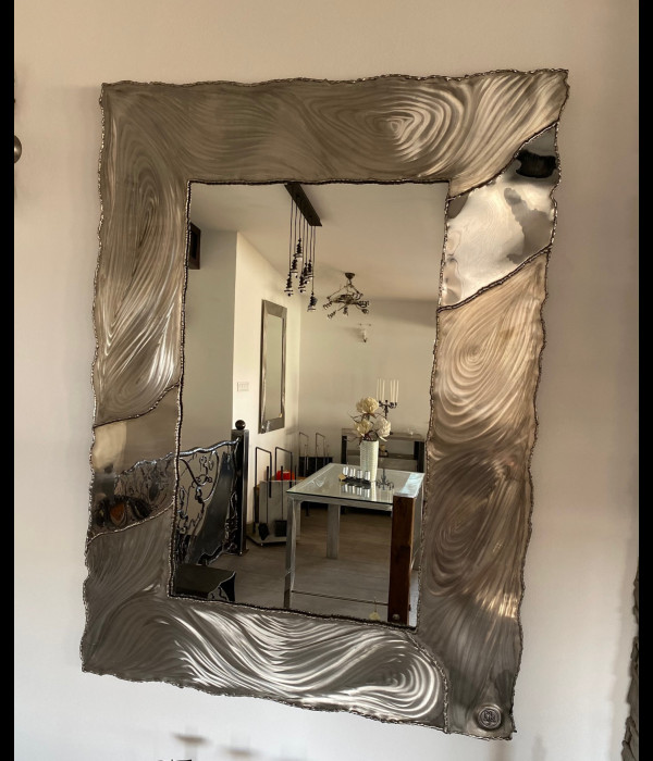 A stainless steel mirror - luxury mirrors