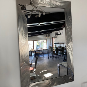 A stainless steel mirror - luxury mirrors