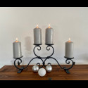 Advent forged candle holder – big black