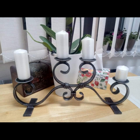 Advent forged candle holder – small