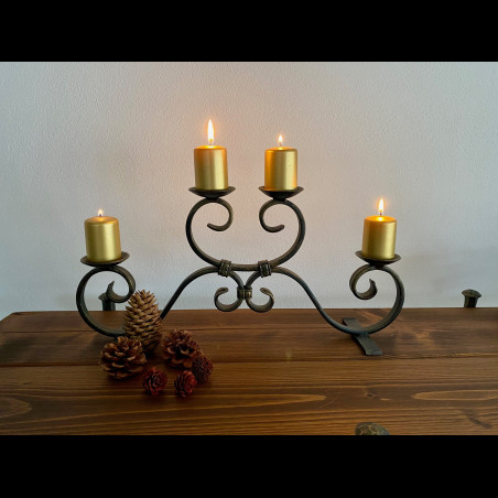 Advent forged candle holder – small