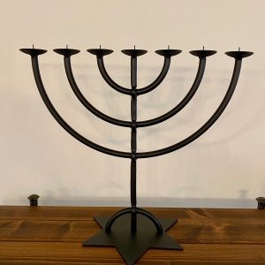 A seven-armed candelabra - The Menorah