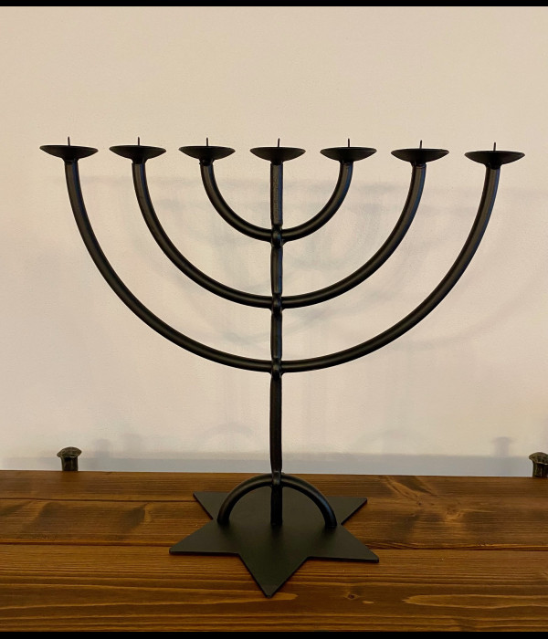 A seven-armed candelabra - The Menorah