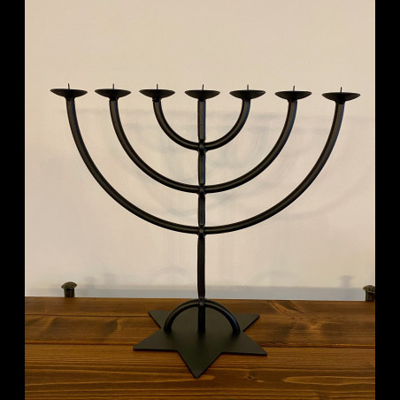 A seven-armed candelabra - The Menorah