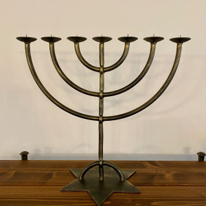 A seven-armed candelabra - The Menorah