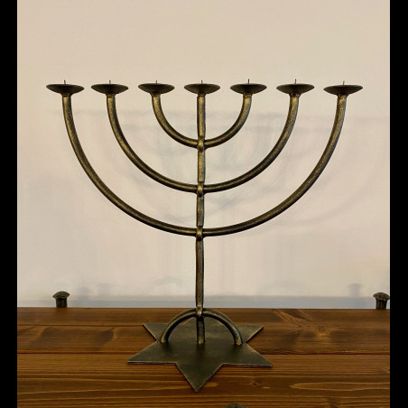 A seven-armed candelabra - The Menorah