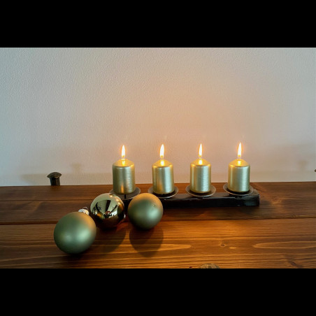 Advent forged candle holder