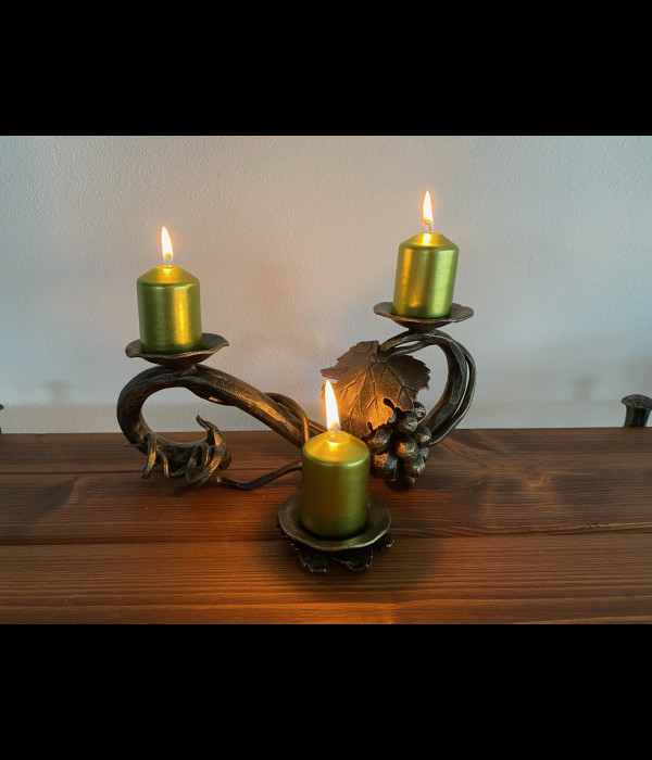 Forged candle holder - Grapevine