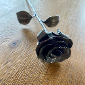 A wrought iron rose