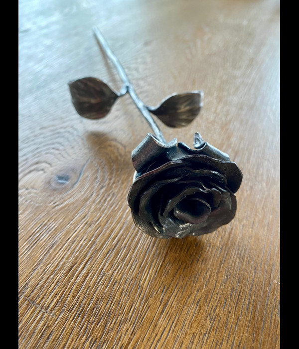 A wrought iron rose