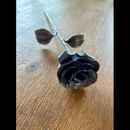 A wrought iron rose