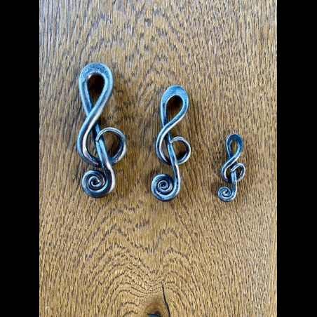 Hand forged treble clef (H-2)